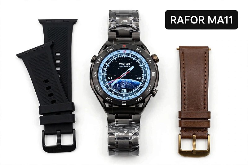 RAFOR MA11 PULSEIRA AÇO PRETO