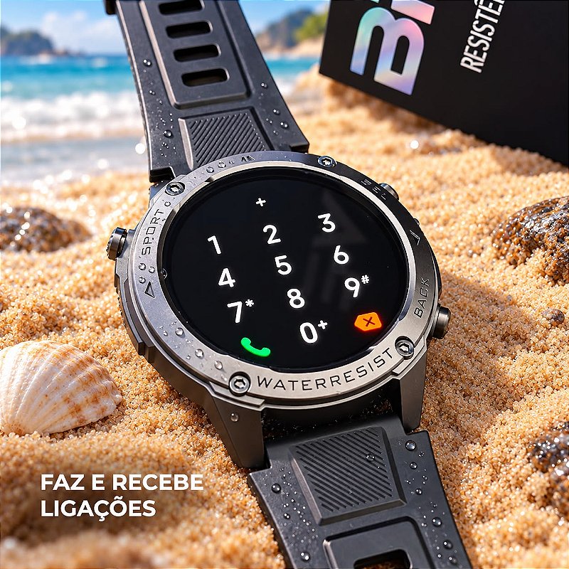 RAFOR Wearzone Brave – GPS Dupla Frequência, Tela AMOLED e Resistência Militar IP69K