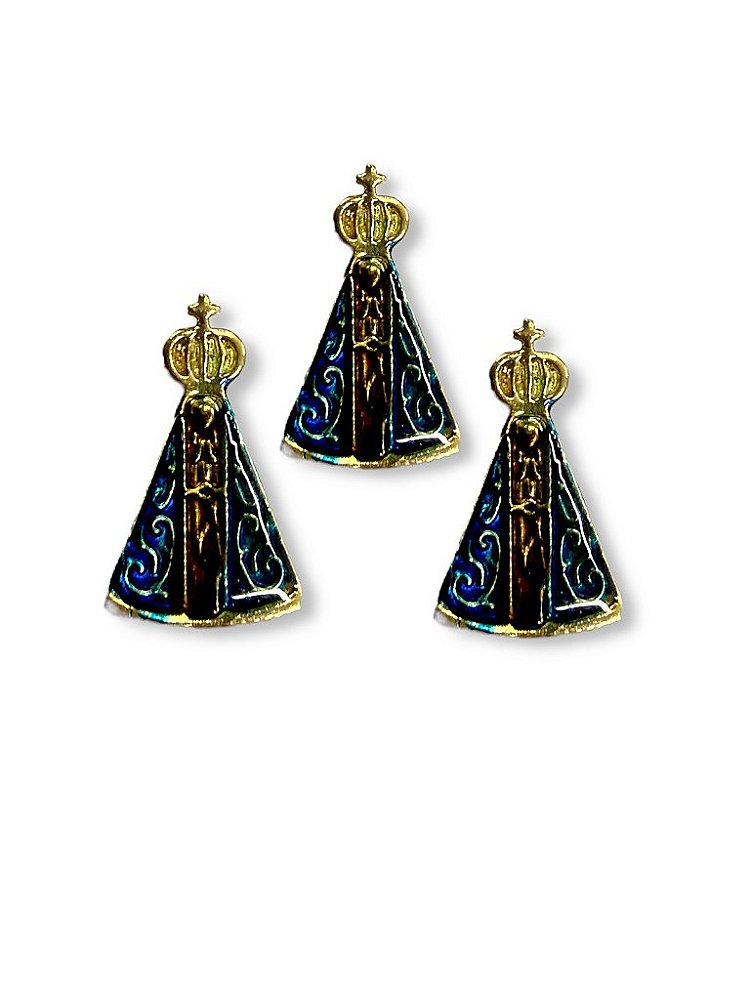 12 Boton Broche Nossa Senhora Aparecida