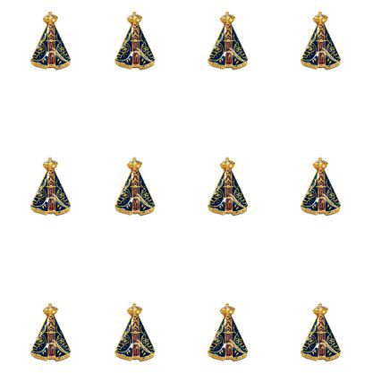 12 Boton Broche Nossa Senhora Aparecida Resinado