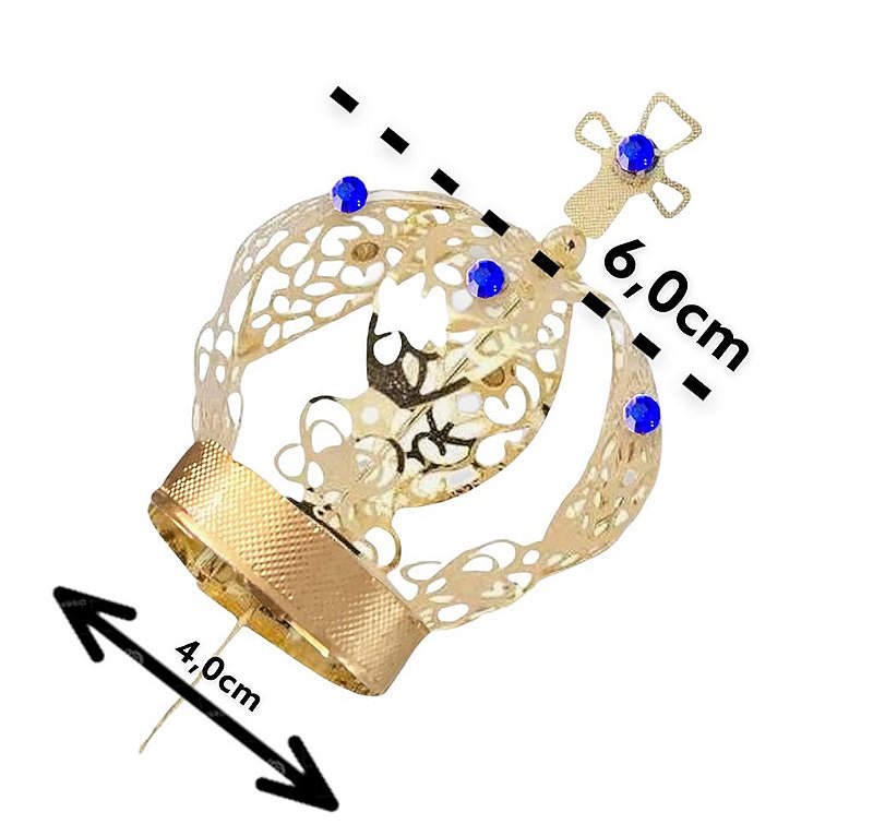 10 Coroas Para Imagem de 60cm Dourada N°8