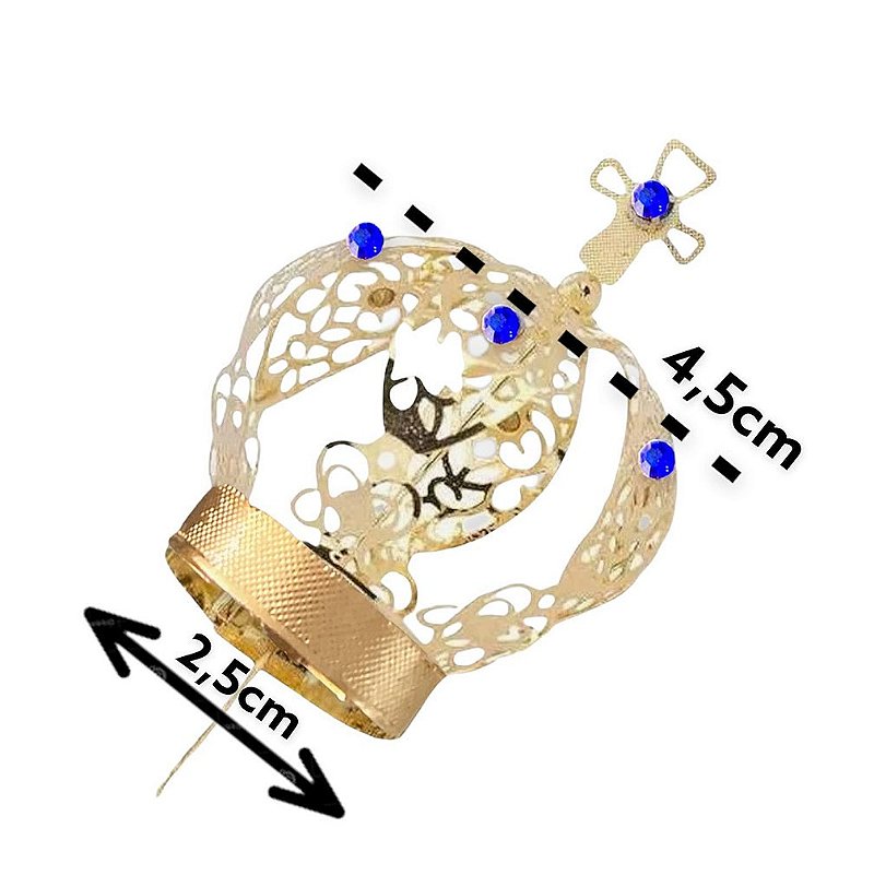 10 Coroas Para Imagem de 35cm a 40cm Dourada N°5
