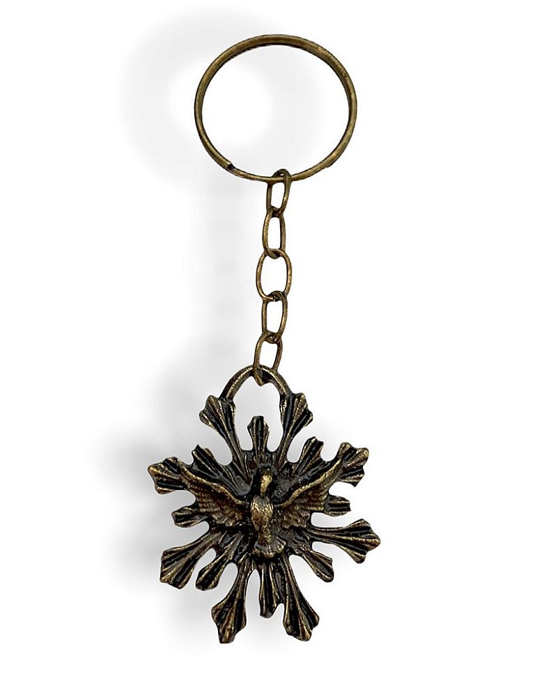 Chaveiro Divino Espirito Santo Metal Zamak