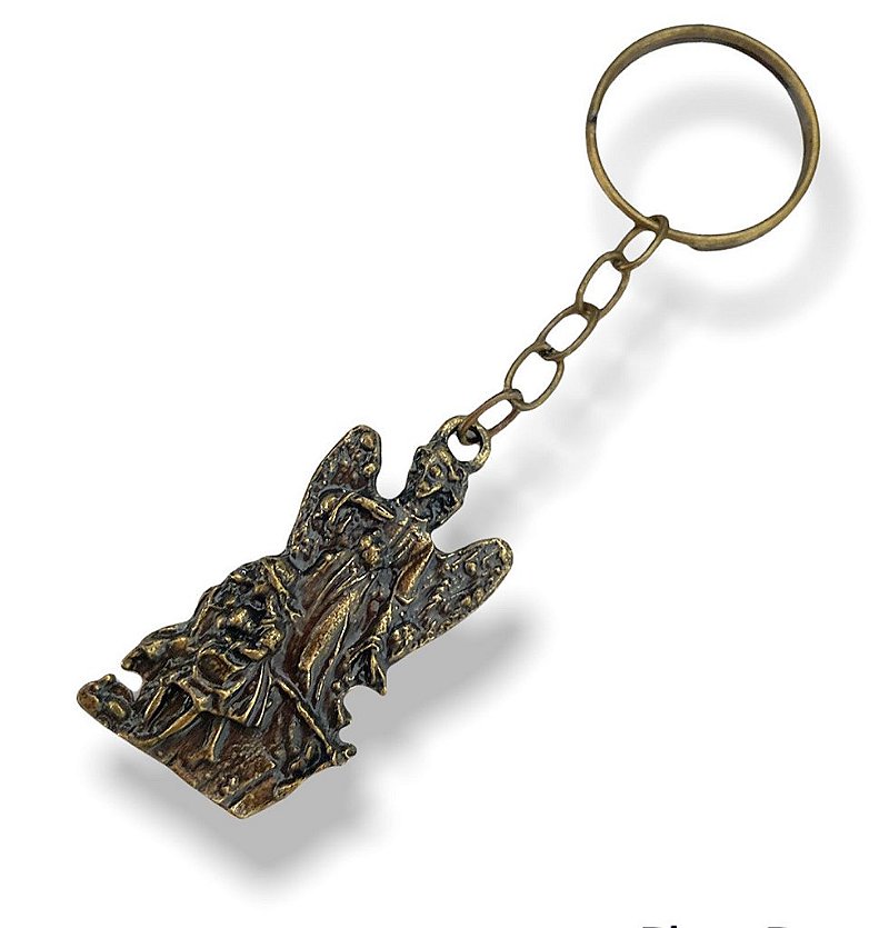 Chaveiro Anjo da Guarda Metal Zamak