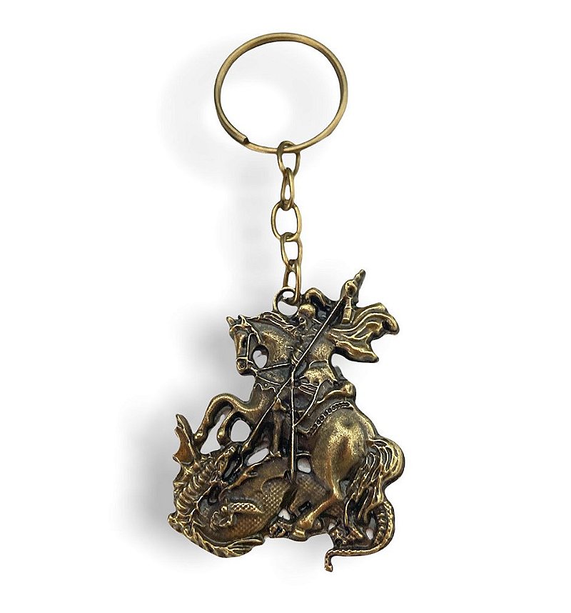 Chaveiro São Jorge Metal Zamak