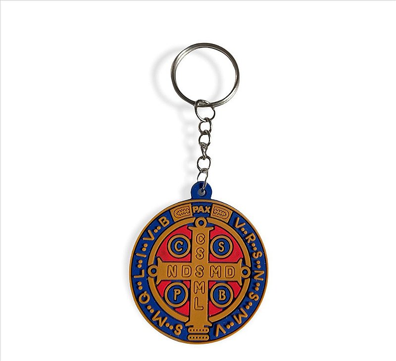 Chaveiro Emborrachado Medalha de São Bento