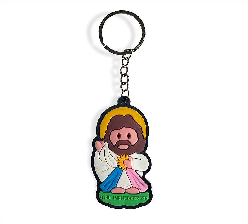 Chaveiro Emborrachado Jesus Misericordioso