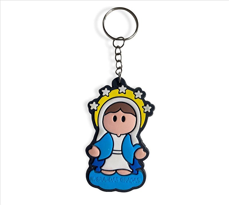 Chaveiro Emborrachado Nossa Senhora Das Graças