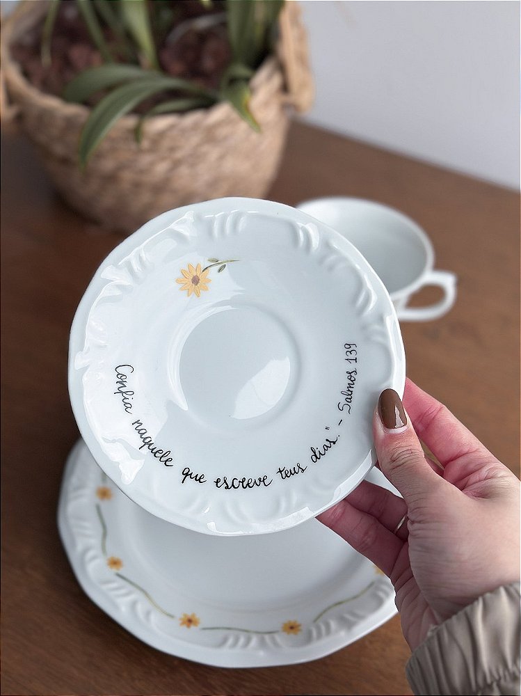 Conjunto de Café Personalizado à Mão