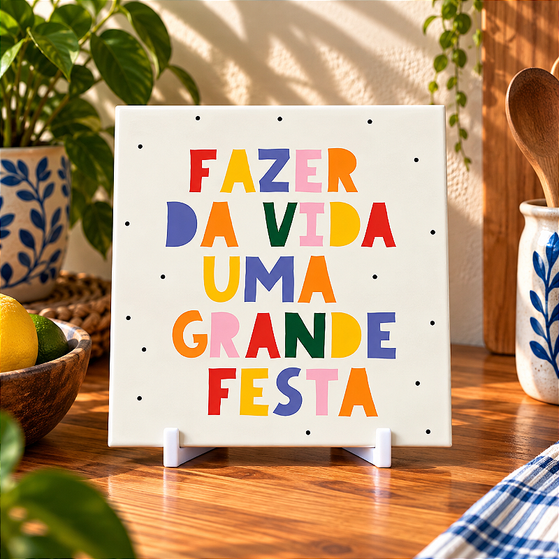 Coleção Brasilidades — Azulejos Frases