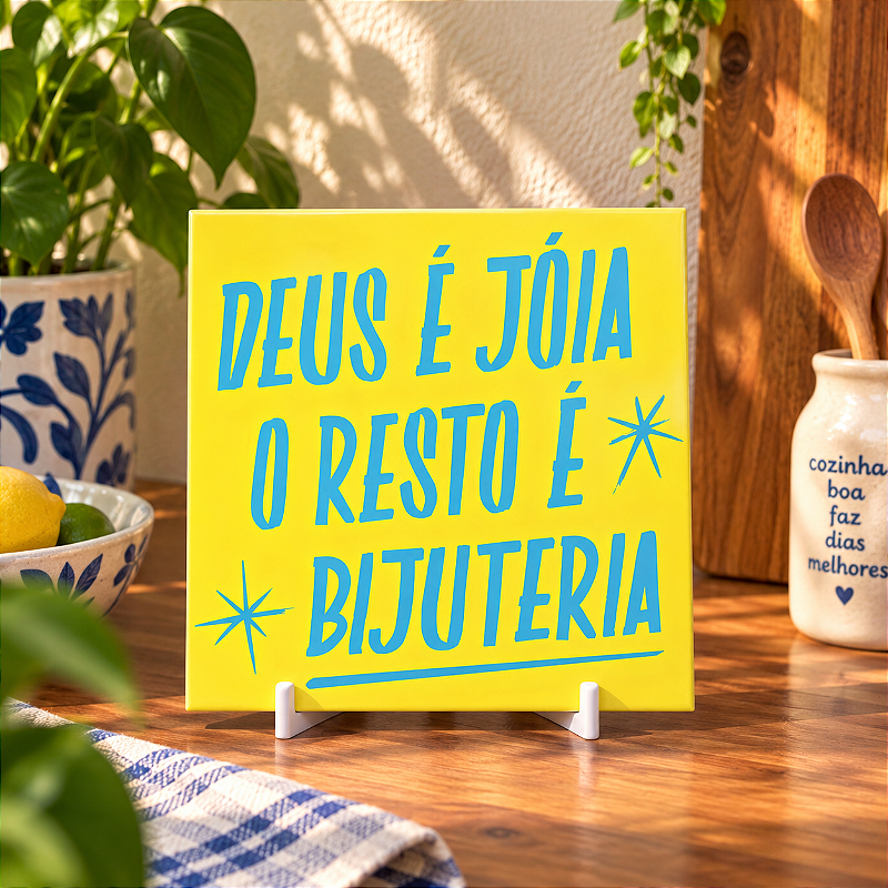 Coleção Brasilidades — Azulejos Frases