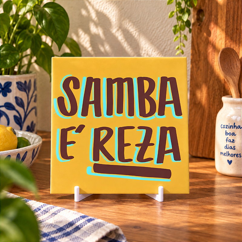 Coleção Brasilidades — Azulejos Frases