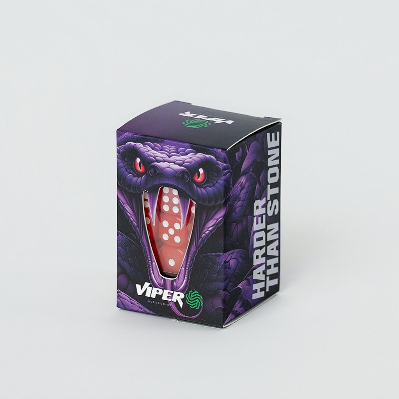 Conjunto de 36 dados D6 Viper - Vermelho