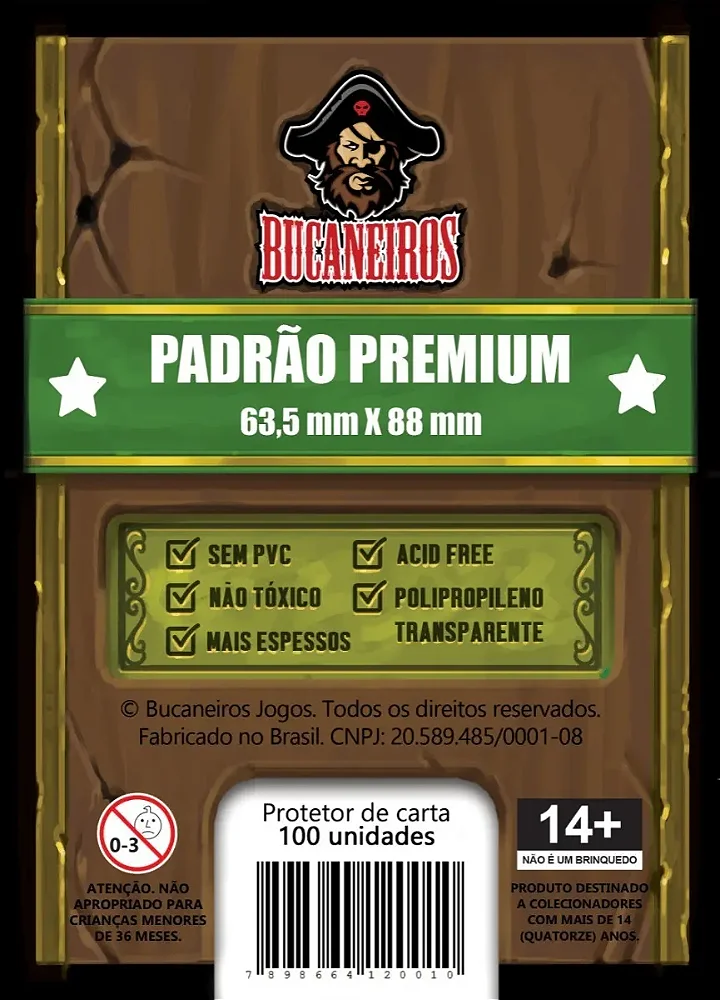 Sleeve Padrão (63,5 × 88 mm)