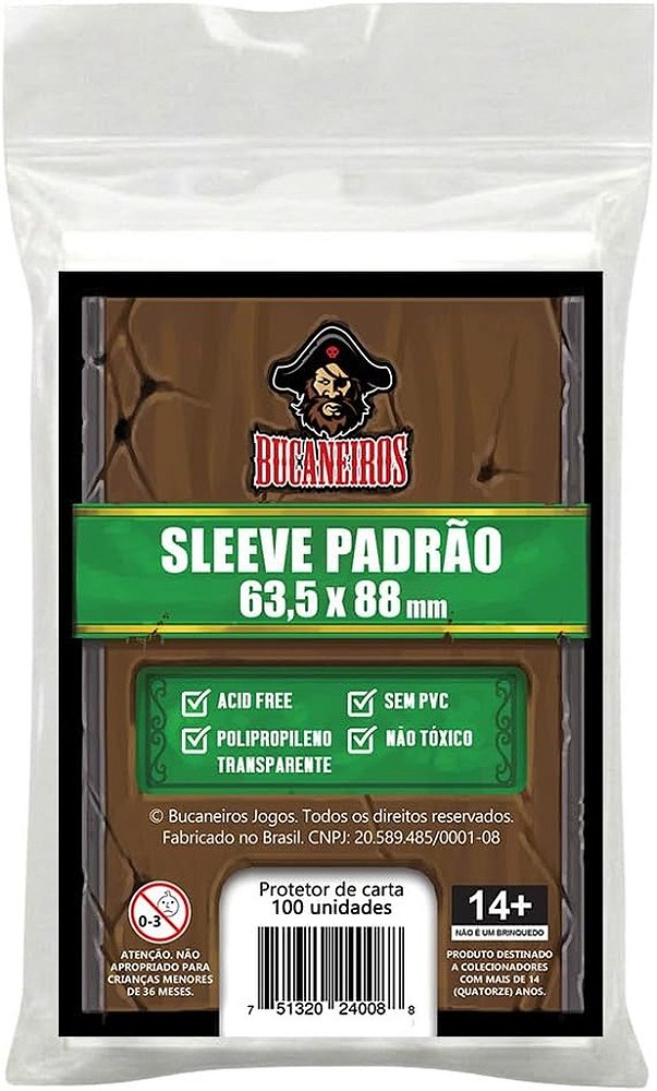 Sleeve Padrão (63,5 × 88 mm)