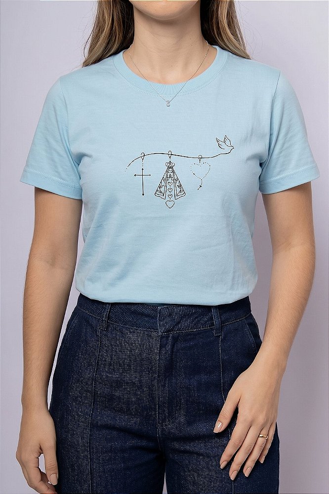T-shirt Nossa Senhora Pássaro