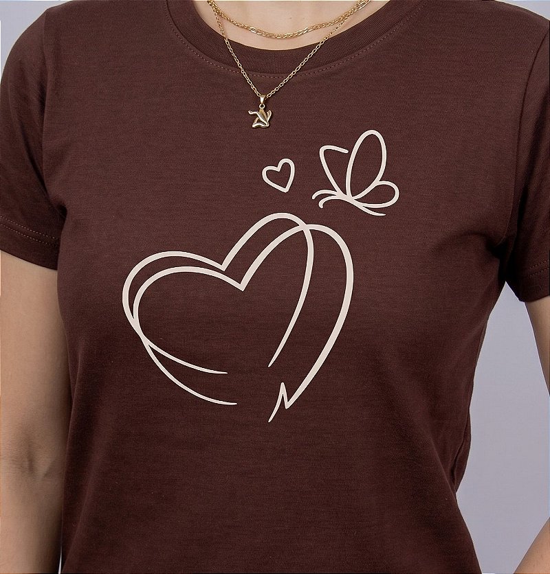 T-shirt Duplo Coração