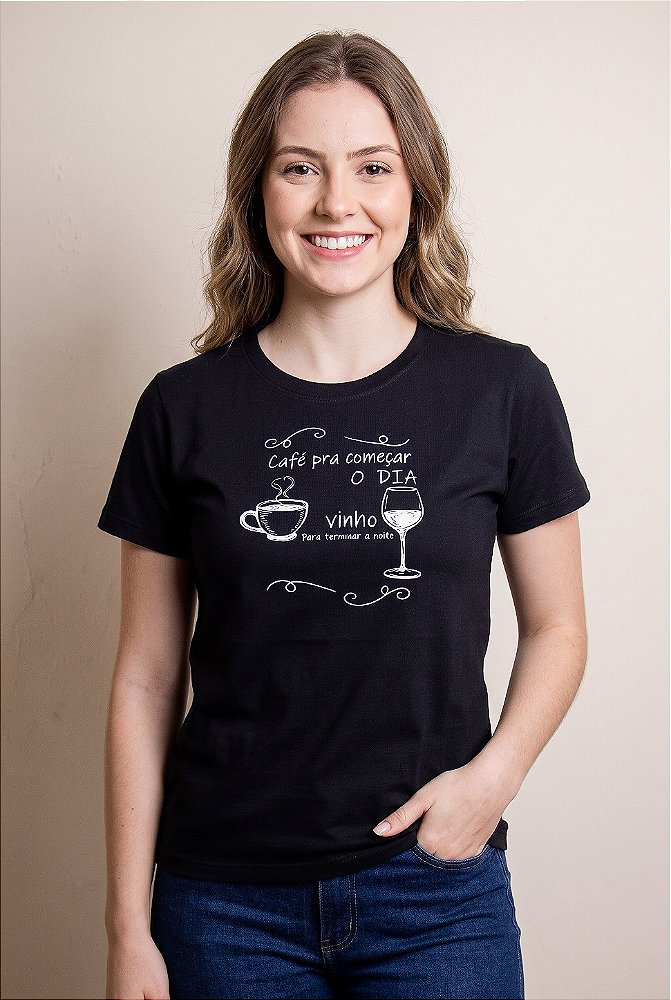 T-shirt Café e Vinho