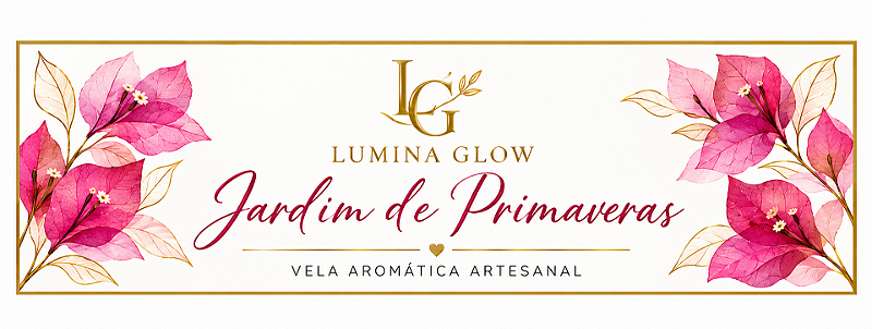 Vela artesanal aromática jardim de primaveras