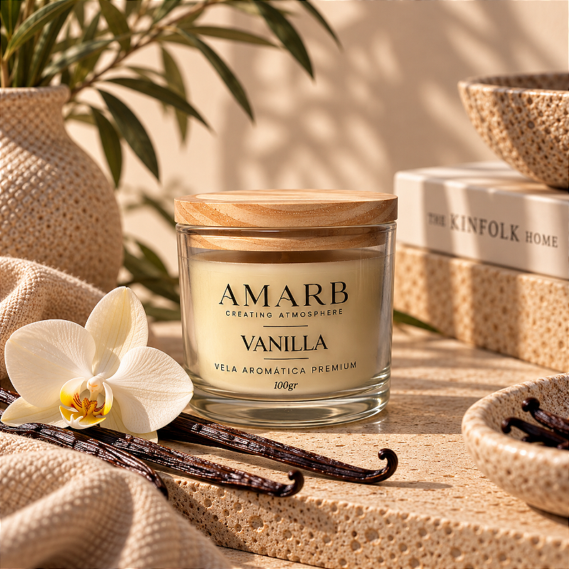 Vela Aromática Essential - Vanilla