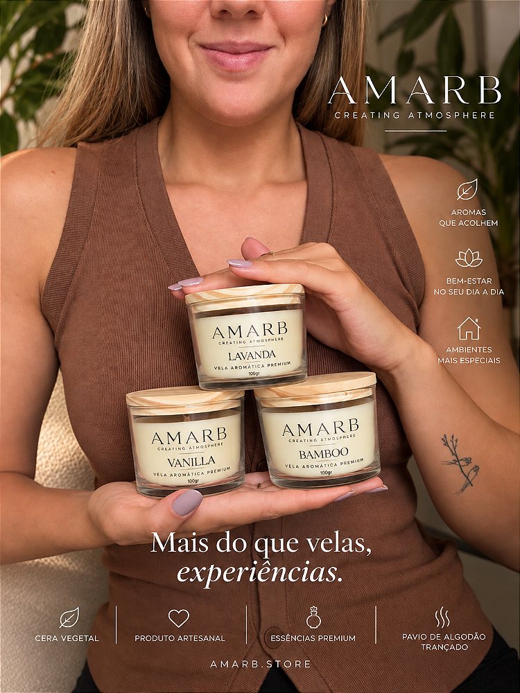 Vela Aromática Essential - Bamboo