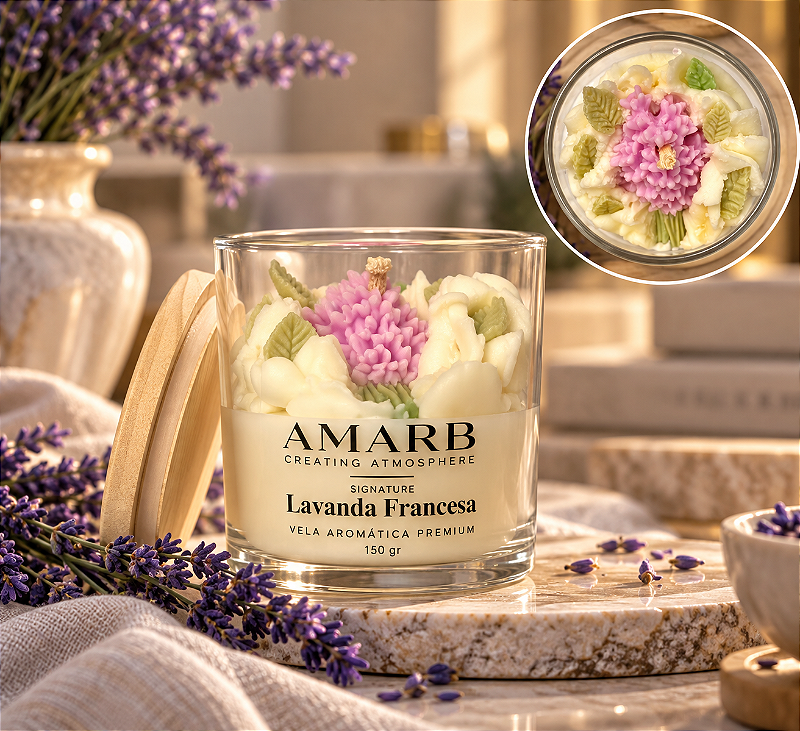 Vela Aromática Signature - Lavanda Francesa
