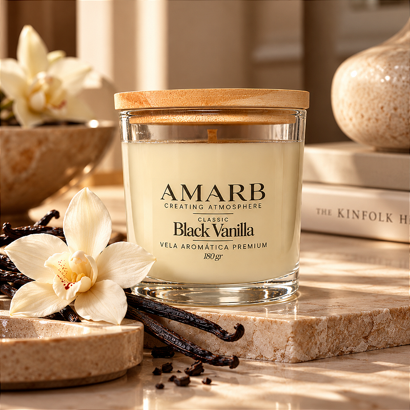 Vela Aromática Classic - Black Vanilla