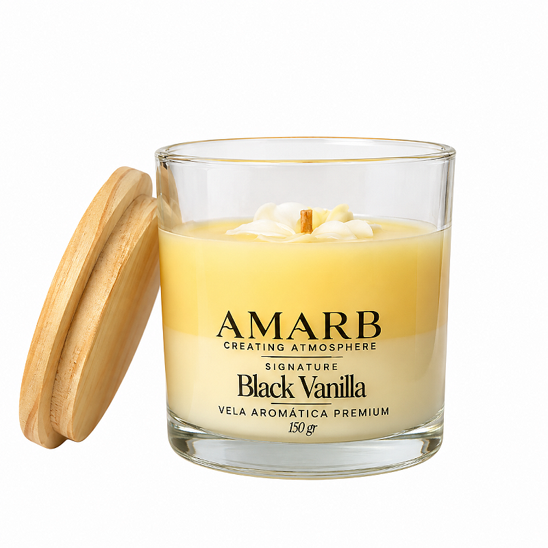 Vela Aromática Signature - Black Vanilla