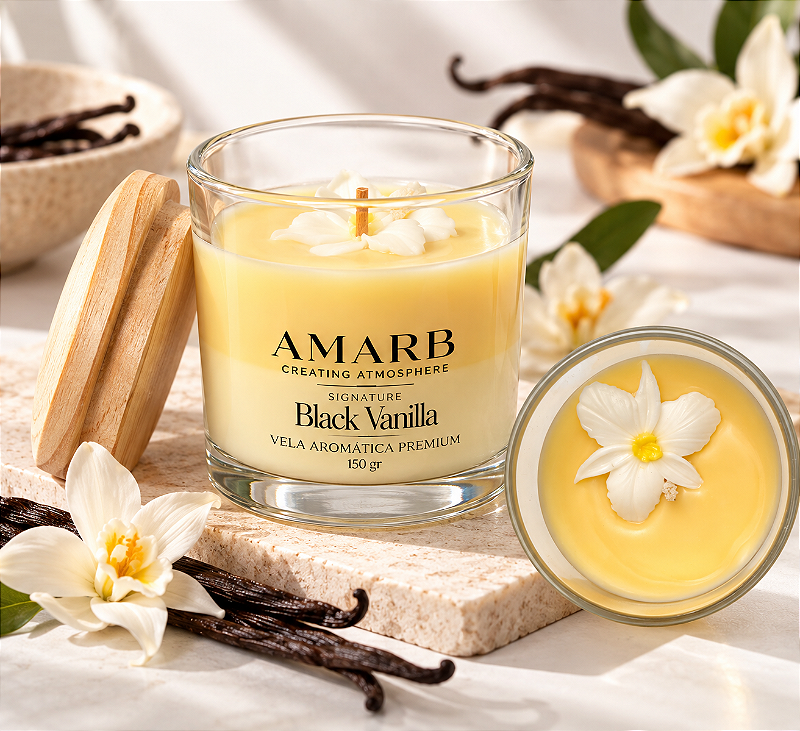 Vela Aromática Signature - Black Vanilla
