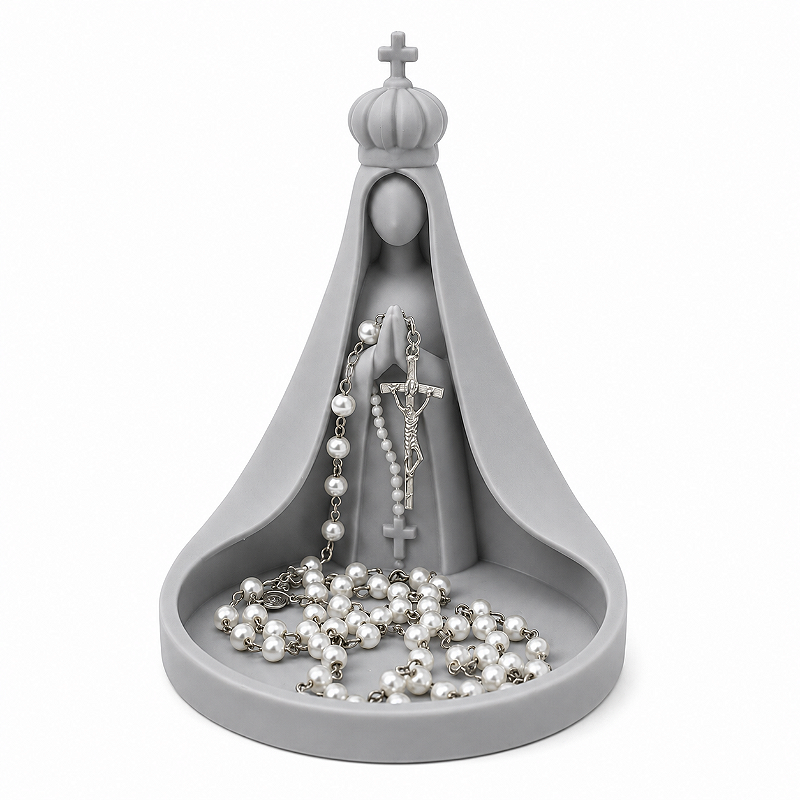 Porta Terço Nossa Senhora Imagem Católica Decorativa
