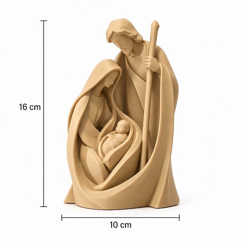 Presépio Natalino Sagrada Família 16cm Decoração Natal