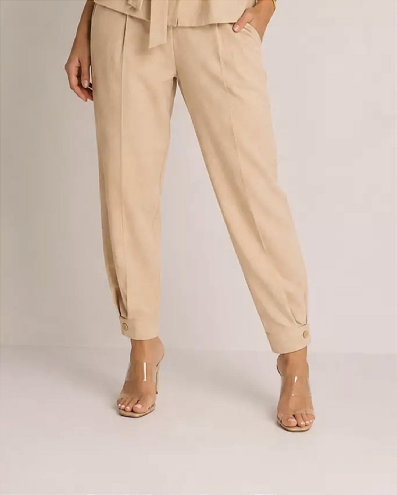 Calça de Alfaiataria com botão punho