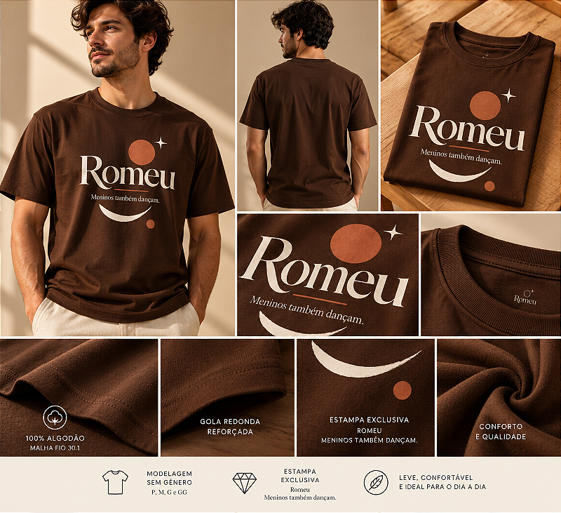 Camiseta Meninos Também Dançam | Romeu