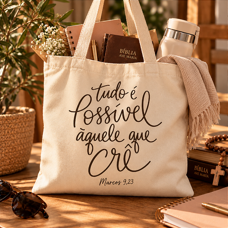 Ecobag Tudo é Possível 30x40