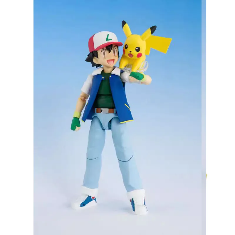Action Figure Ash Ketchum e Pikachu - Bandai ShFiguarts