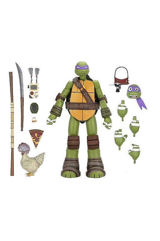 Action Figure Bundle As Tartarugas Ninja (2012) Ultimate Kit Completo 4 Figuras 18 cm - NECA Original