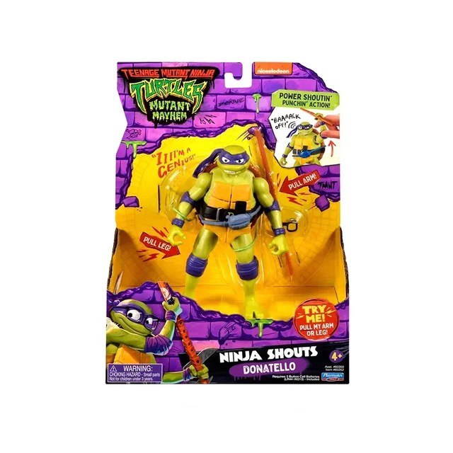 Action Figure Donatello Ninja Shouts TMNT - Original Playmates