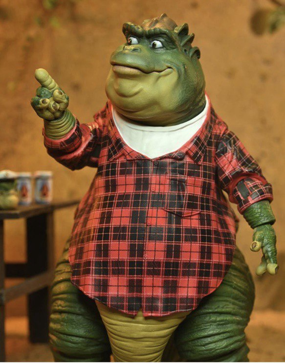 Action Figure Earl Sinclair Família Dinossauro - Original NECA