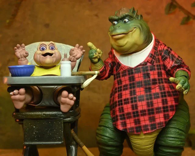 Action Figure Earl Sinclair Família Dinossauro - Original NECA