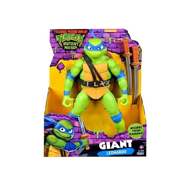 Action Figure Giant Leonardo TMNT Mutant Mayhem - Original Playmates