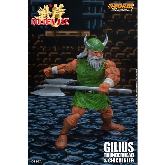 Action Figure Gilius Thunderhead e Chickenleg Golden Axe - Storm Collectibles