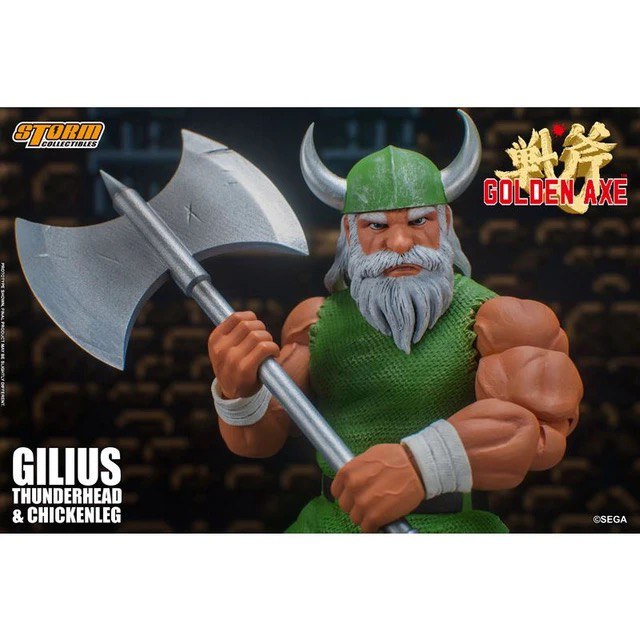 Action Figure Gilius Thunderhead e Chickenleg Golden Axe - Storm Collectibles