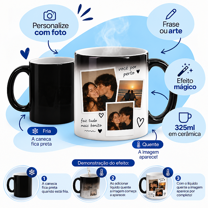Caneca Mágica Personalizada – 325ml