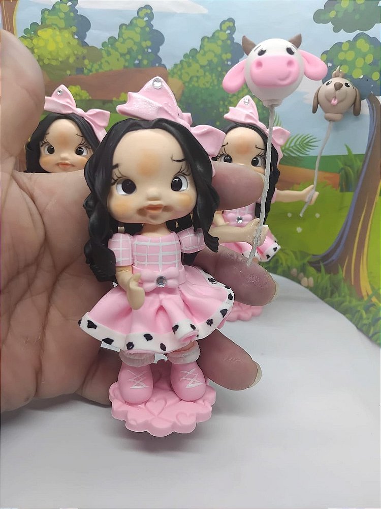 Kit 10 Apliques para Lembrancinhas em Biscuit