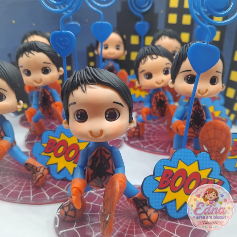 Kit 10 Lembrancinha Homem Aranha Porta Recado