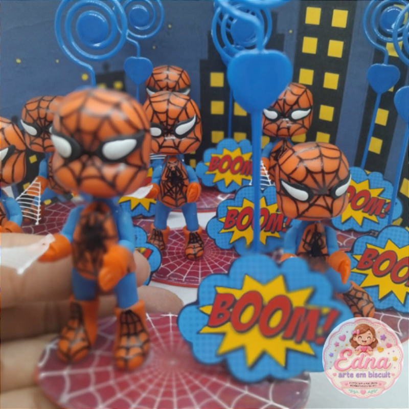 Kit 10 Lembrancinha Homem Aranha Porta Recado
