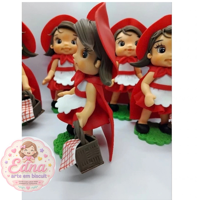 Kit 10 Apliques para Lembrancinhas - Chapeuzinho Vermelho