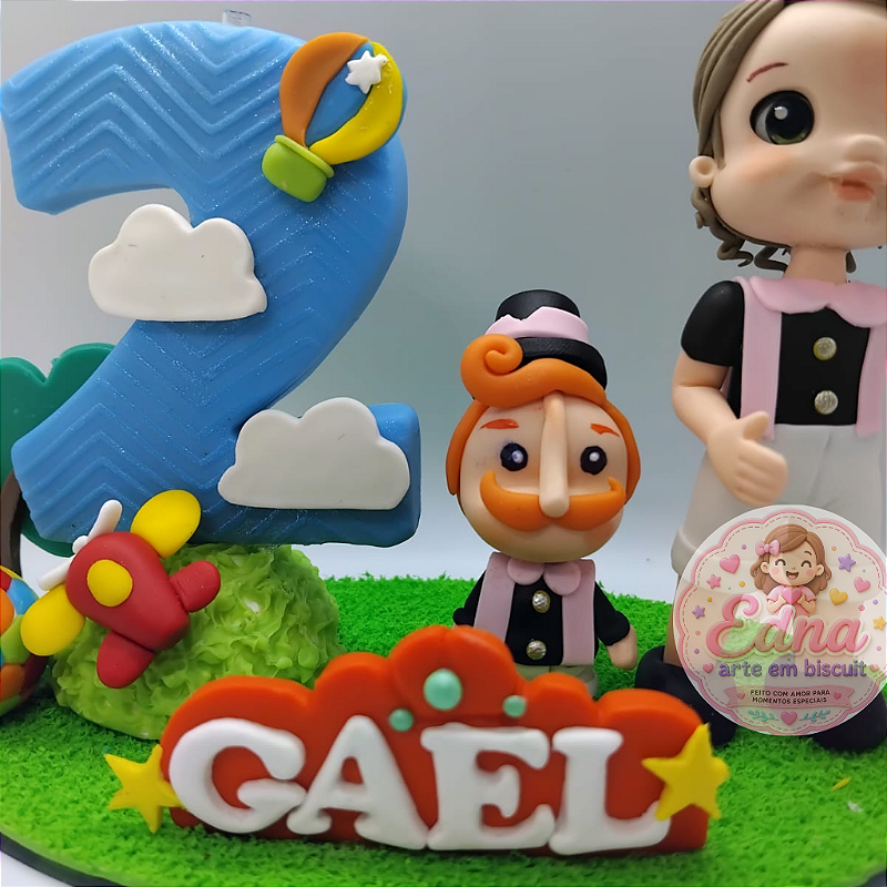 Topo de Bolo Personalizado - Mundo Bita