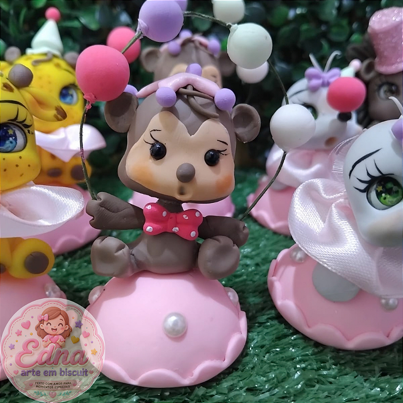 Kit 10 Apliques para Lembrancinhas - CIRCO ROSA