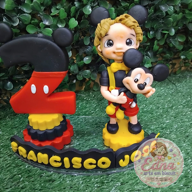 Topo de Bolo Personalizado - MICKEY